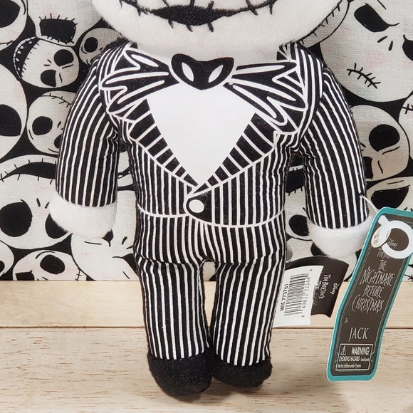 Nightmare Before Christmas Jack Skellington Halloween Disney Movie Plush NWT - Picture 5 of 11